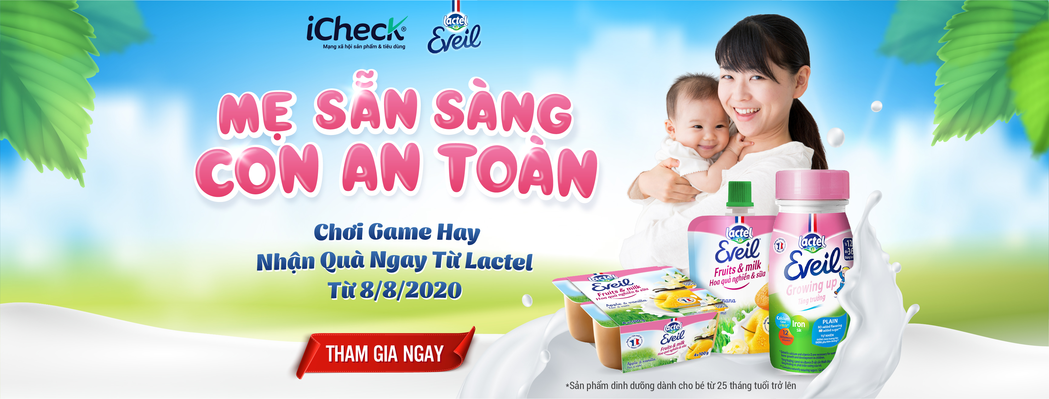 iCheck phối hợp với Lactel triển khai chương trình quà tặng có tổng giá trị lên đến 25 triệu