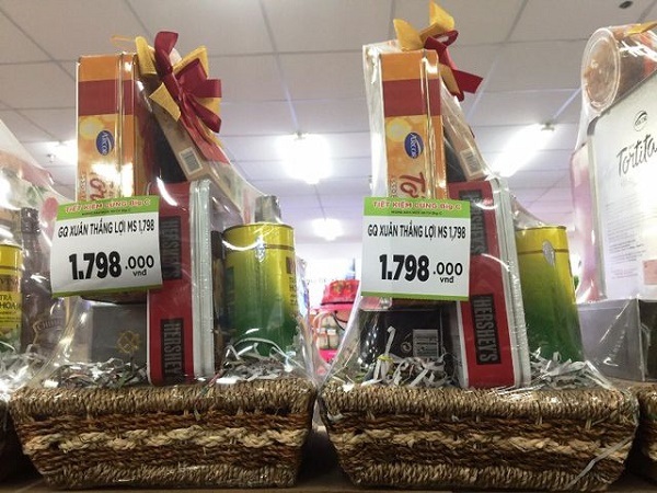 Giỏ quà tết tại các siêu thị lớn Giỏ quà tết tại các siêu thị lớn
