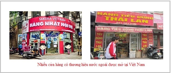 Nhiều cửa hàng nước ngoài được mở tại Việt Nam Nhiều cửa hàng nước ngoài được mở tại Việt Nam