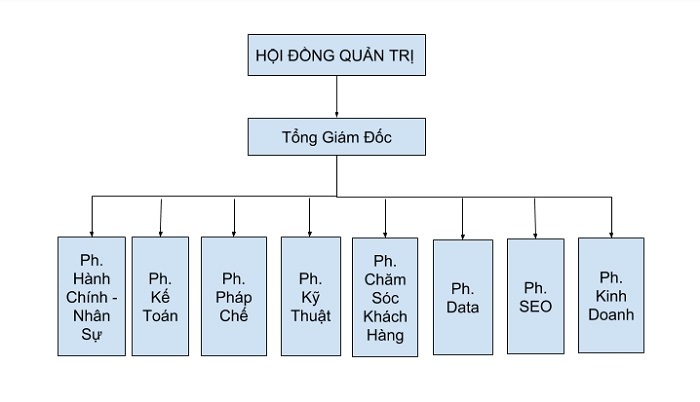 Sơ đồ tổ chức iCheck Sơ đồ tổ chức iCheck