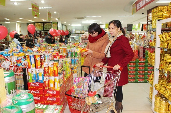 Mã Qr code phủ sóng sản phẩm trong các siêu thị ngày giáp tết Mã Qr code phủ sóng sản phẩm trong các siêu thị ngày giáp tết