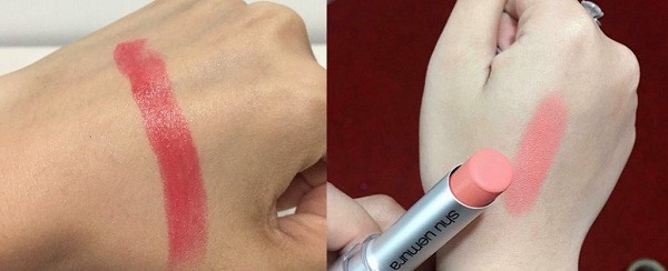 Chất son Shu chính hãng Bạn chú ý nhé ! Son shu chính hãng mềm mượt, lướt trên môi cực kì dễ dàng, chỉ lướt son 1 lần là màu lên chuẩn xác như trên thỏi. Điều này son thật khó mà làm được. Chú ý với dòng dưỡng sẽ hơi bóng để nắm rõ điều này thì bạn phải biết được bảng màu của son shu uemura chính hãng và màu mình chọn thuộc dòng nào nhé. Chất son Shu chính hãng Bạn chú ý nhé ! Son shu chính hãng mềm mượt, lướt trên môi cực kì dễ dàng, chỉ lướt son 1 lần là màu lên chuẩn xác như trên thỏi. Điều này son thật khó mà làm được. Chú ý với dòng dưỡng sẽ hơi bóng để nắm rõ điều này thì bạn phải biết được bảng màu của son shu uemura chính hãng và màu mình chọn thuộc dòng nào nhé.