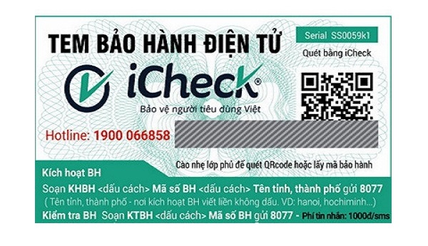 tem bảo hành thu thập và quản lý dữ liệu khách hàng tự động