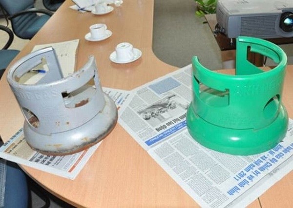 Nhận biết bình gas giả qua vỏ bình Nhận biết bình gas giả qua vỏ bình